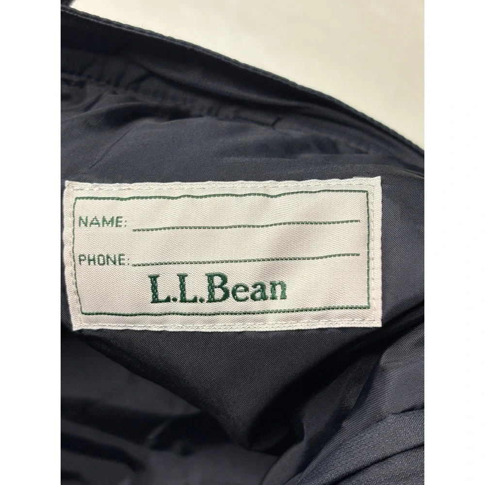 NWT LL Bean Cold Buster Snow Pants Youth 18 Black Insulated Adjustable Ski 30X32